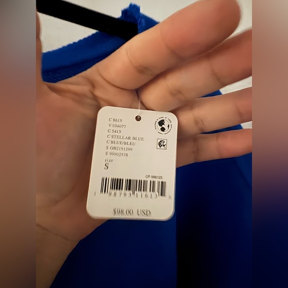 FP Movement by Free People Blue and Cream Short Sleeve Tee - Picture 7 of 11